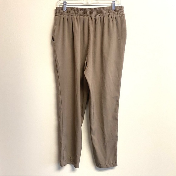 Max Studio Tan Pull On Trouser Pants in Mocha Size Large - Picture 4 of 11